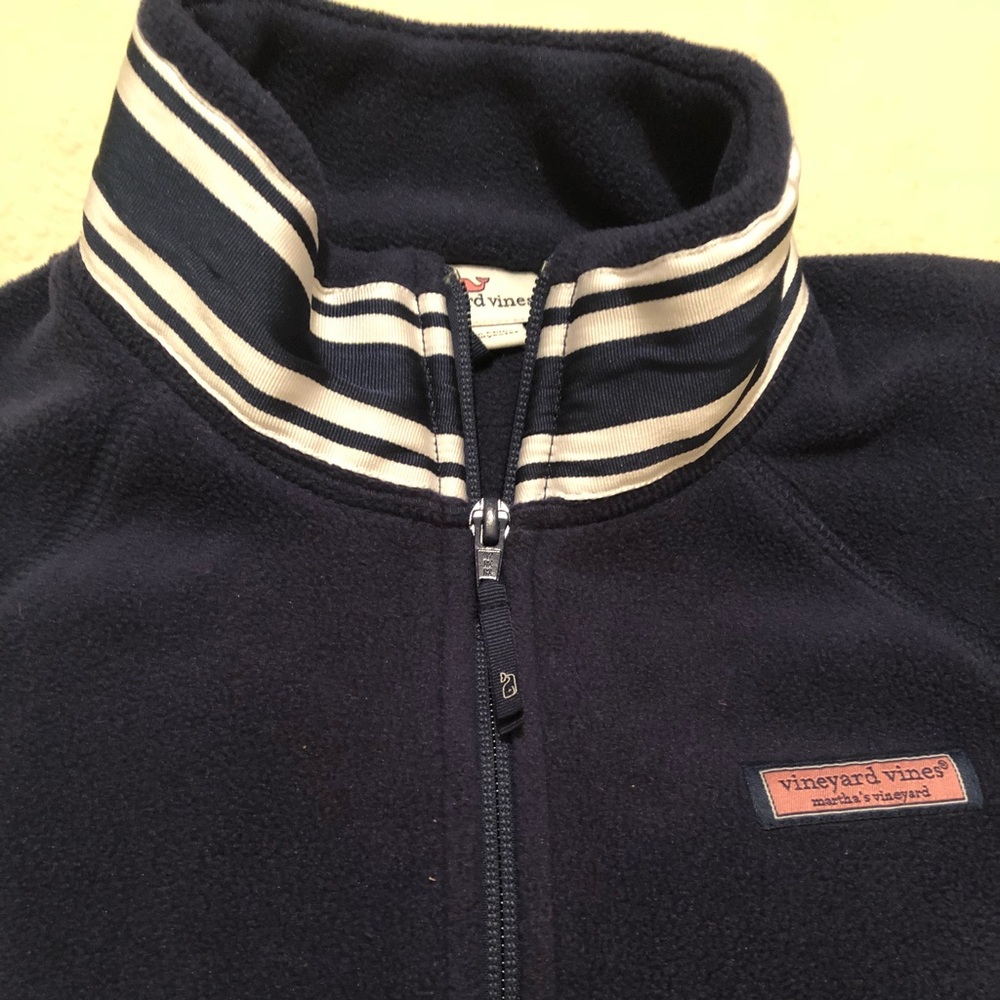 Vineyard Vines 1/4 Zip Fleece/ Navy Size Small